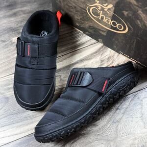 NIB Chaco Ramble Puff Comfort Clog 7M Black Riptop Lugsole Slip On